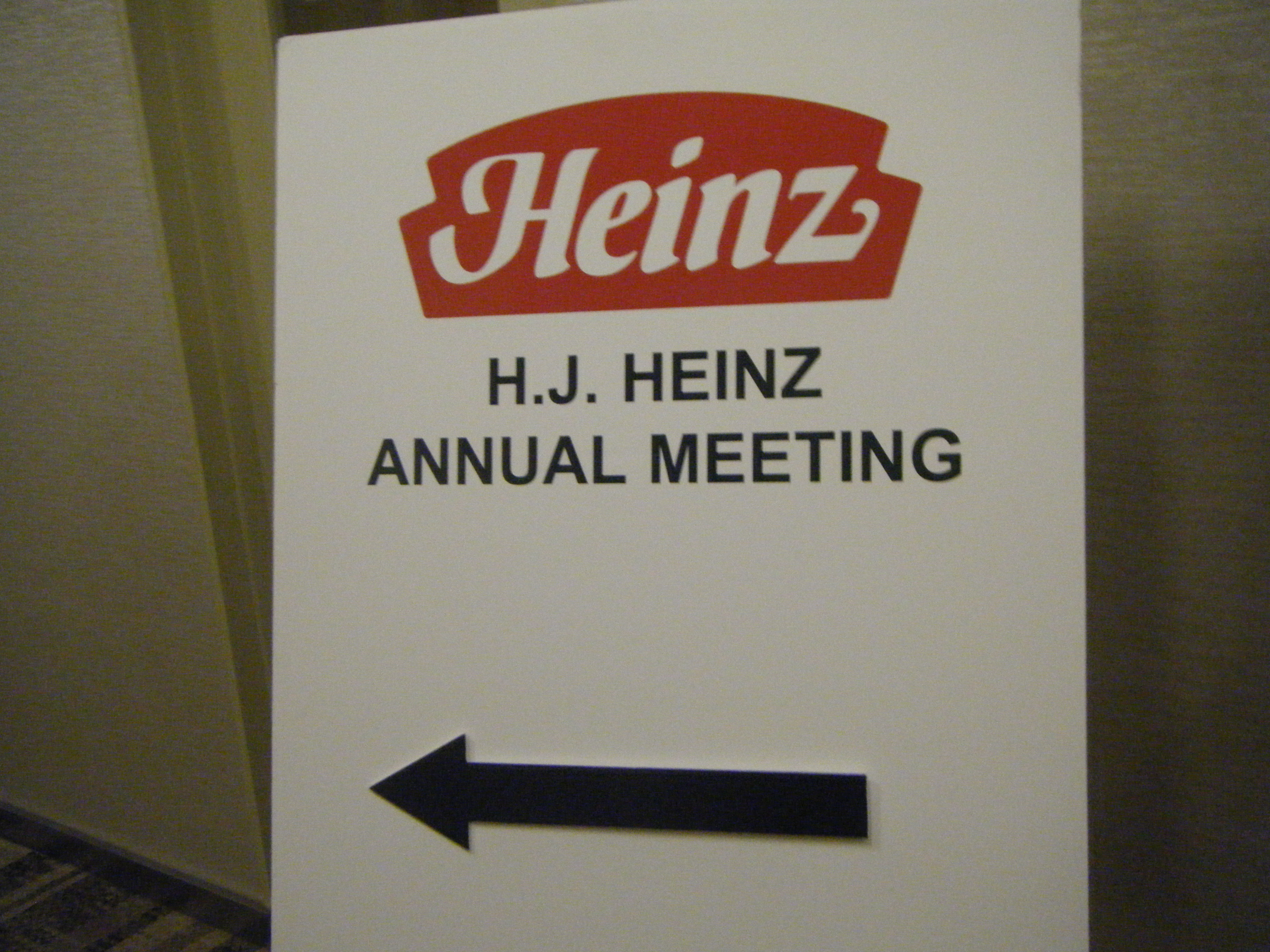 記事:株主総会レポート アメリカ編　H.J. Heinz Companyのイメージ画像